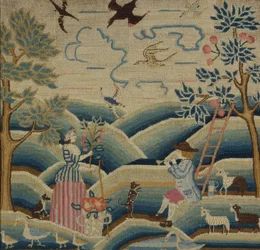 Gesticktes Bild, ca. 1740